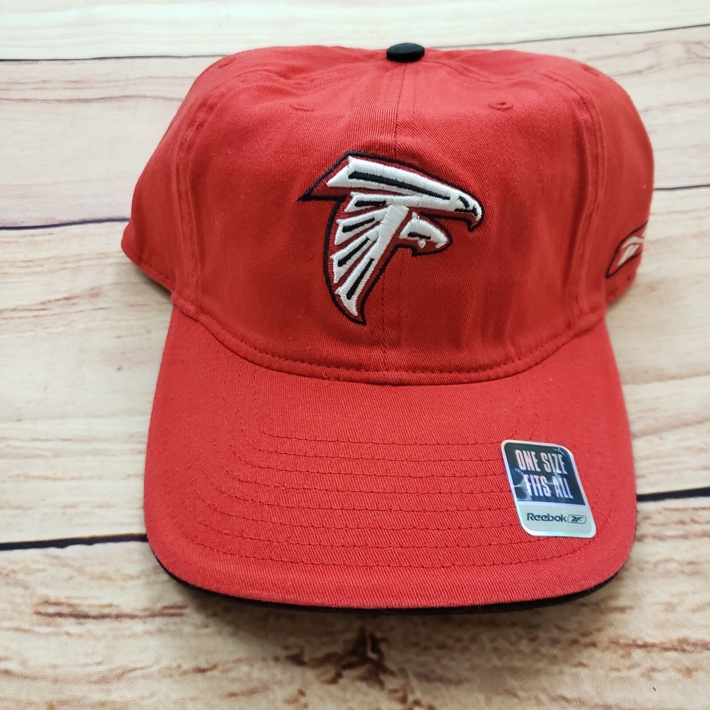 NEW Atlanta Falcons Hat Cap Mens Red White Strap Back NFL Football Reebok A4‎